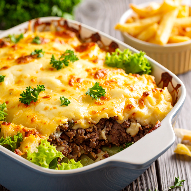 Cheeseburger Casserole