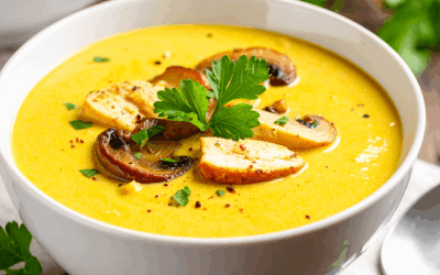 Ginger Shiitake Chicken Soup