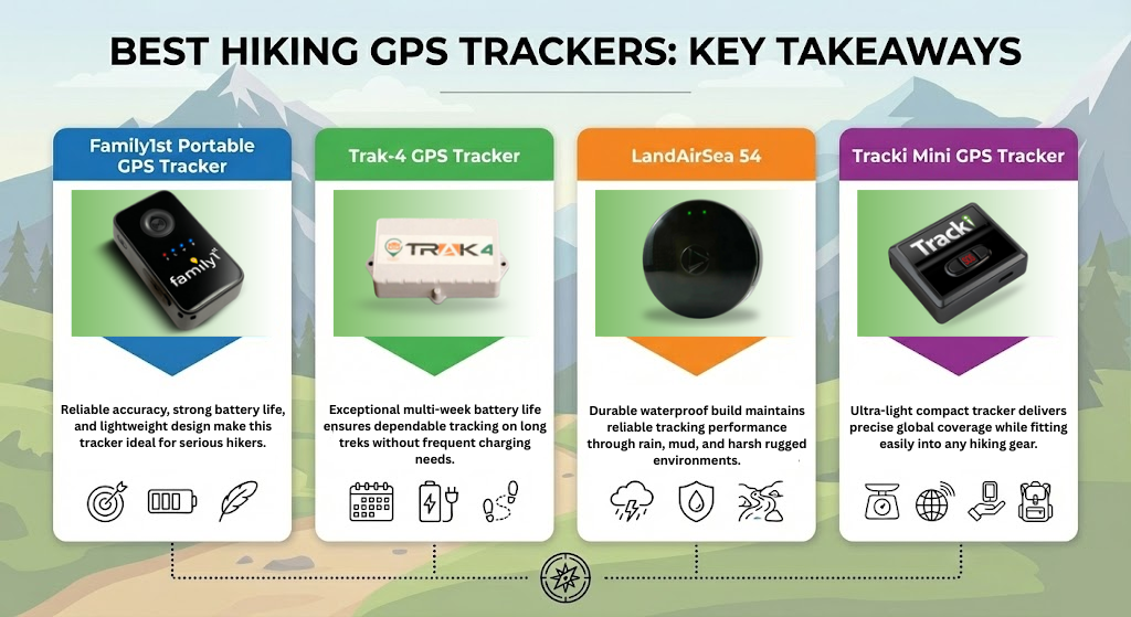 best hiking GPS trackers key takeaways