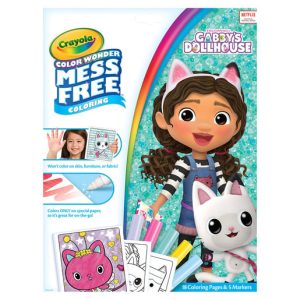 Gabby's Dollhouse Crayola Color Wonder Mess Free Book