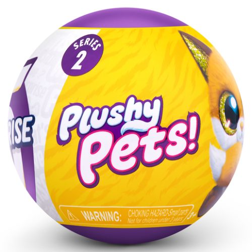 5 Surprise Plushy Pets! Series 2 Mystery Capsule by ZURU (Styles Vary)