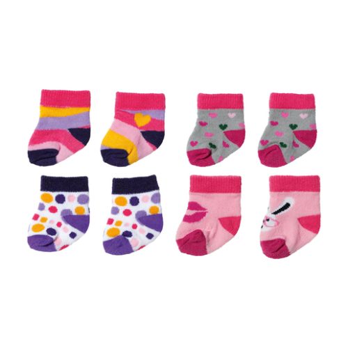 Baby Born Pink Socks 2 Pack 43cm (Styles Vary)
