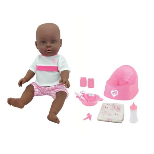 Baby Snuggle 41cm I Can Drink and Wet Deluxe Doll with Accessories