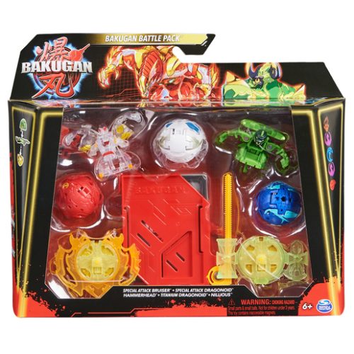Bakugan Battle Pack – Special Attack Bruiser and Dragonoid Figures