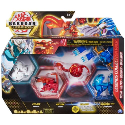 “Bakugan Legends Collection Pack – Cycloid, Arcleon, Nillious, Hydorous Figures”