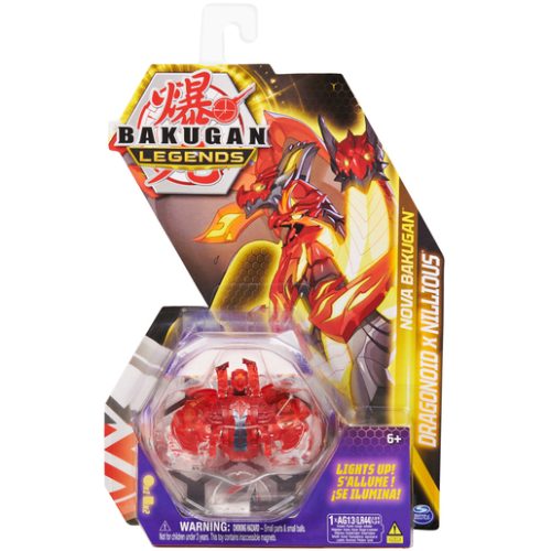 Bakugan Legends Nova – Dragonoid X Nillious (Red) Light-Up Figure