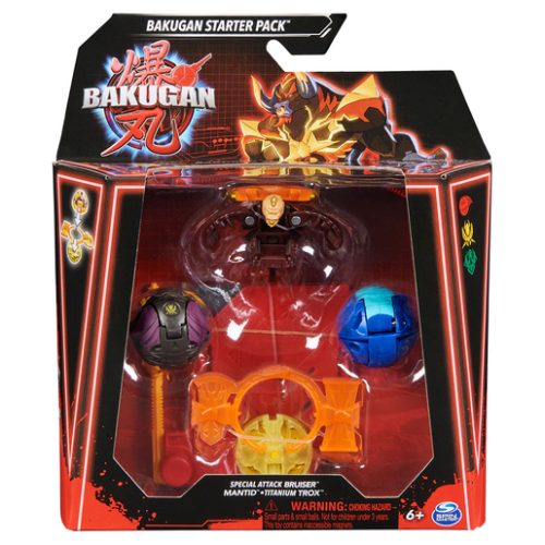 Bakugan Starter Pack – Special Attack Bruiser Mantid and Titanium Trox Figures