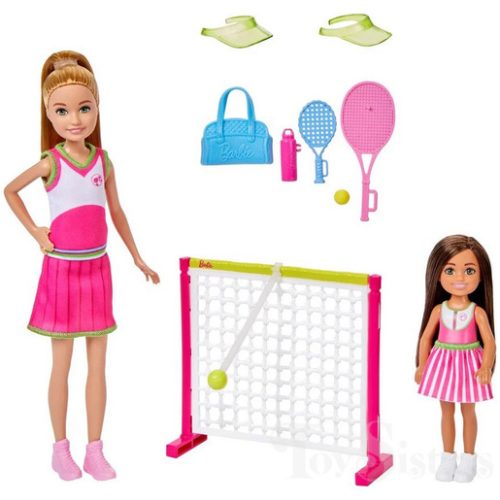 Barbie and Chelsea School Tennis Doll Set