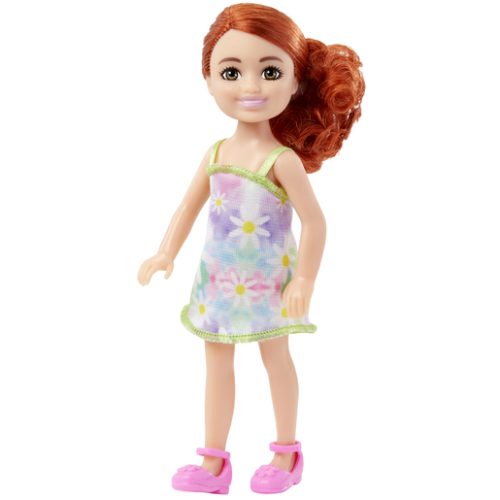 Barbie Chelsea 15cm Doll – Red Hair and Floral Dress