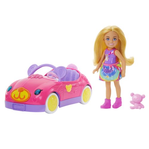 Barbie Chelsea Pink Teddy Car Playset