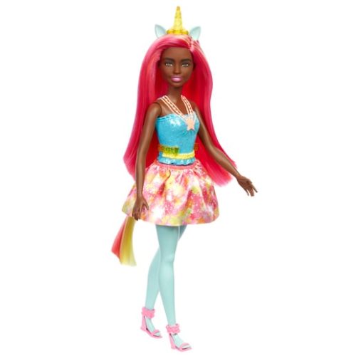 Barbie Dreamtopia Unicorn Doll with Red and Yellow Hair