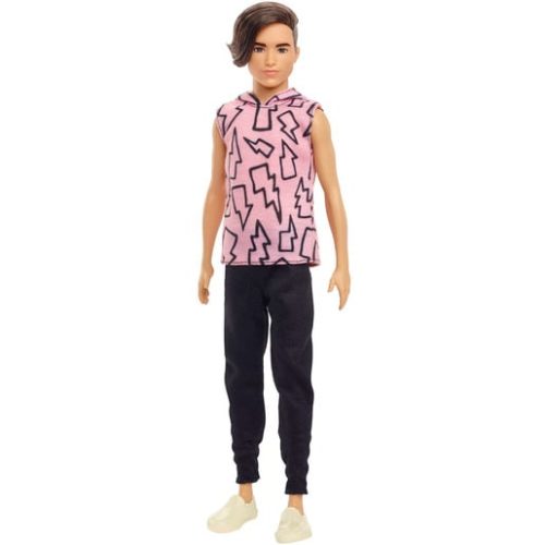 Barbie Ken Fashionistas Doll – Sleeveless Hoodie and Fitted Trousers