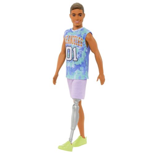 Barbie Ken Fashionistas Doll – Tie-dye Jersey with Prosthetic Leg