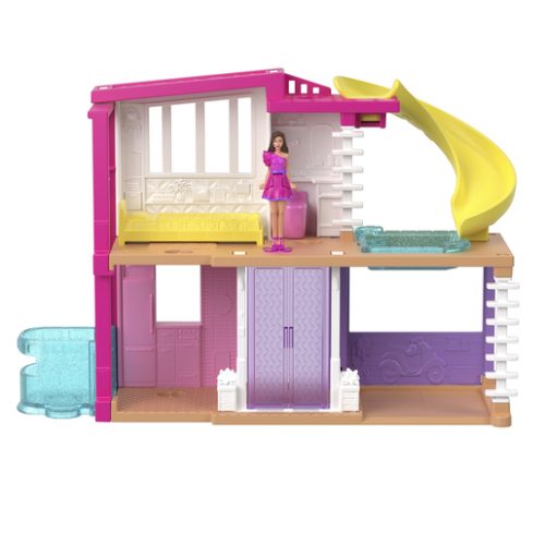 Barbie Mini BarbieLand Dreamhouse with Pink Dress Doll