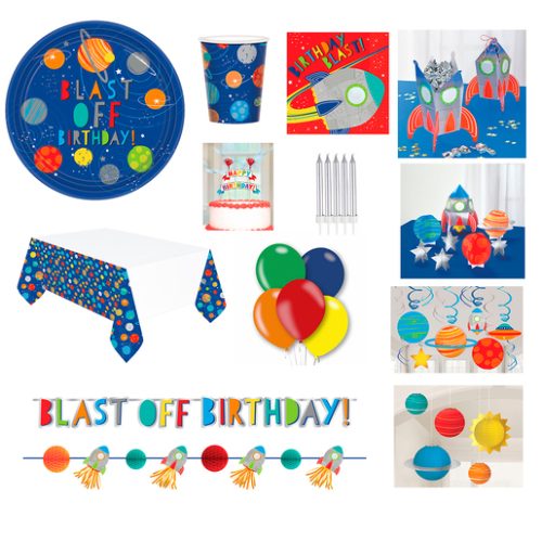 Blast Off Mega Party Kit – 132 Pieces