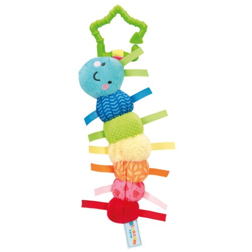 Blossom Farm Cookie Caterpillar Rattle Sensory Pram Toy