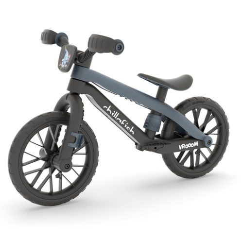 Chillafish BMXie Vrooom Grey Balance Bike with Sounds