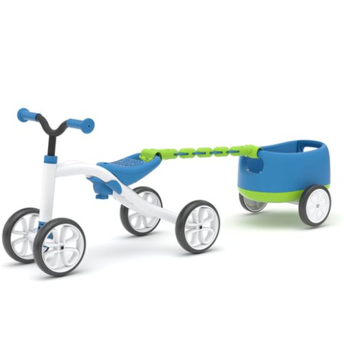 Chillafish Quadie 4-Wheeler Blue Ride On with Trailer