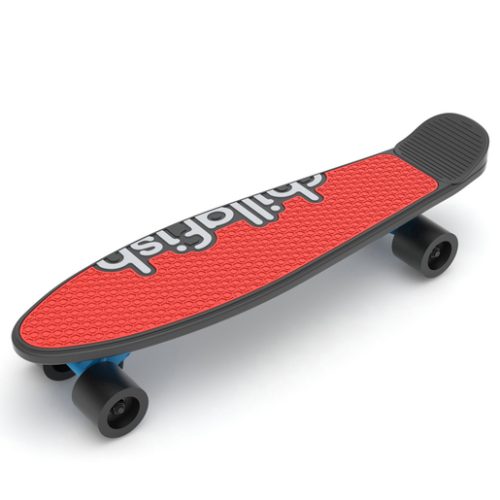 Chillafish Skatie Black Customisable 63cm Skateboard