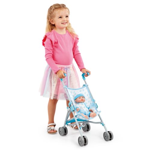Cupcake Doll & Stroller – Blue