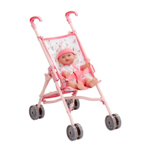 Cupcake Doll & Stroller Pink