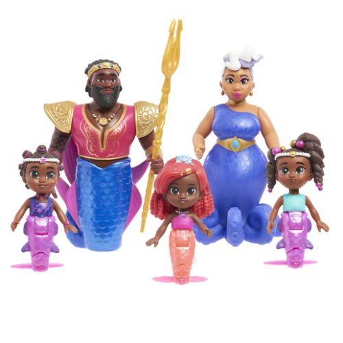 Disney Junior Ariel Royal Family 5 Figure Set