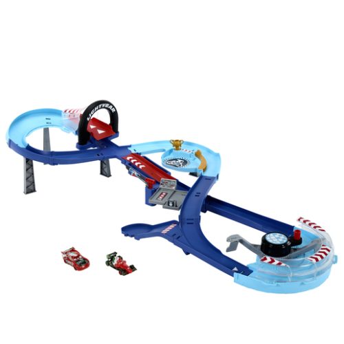 Disney Pixar Cars Global Racers Cup Jumping Runway Race Track
