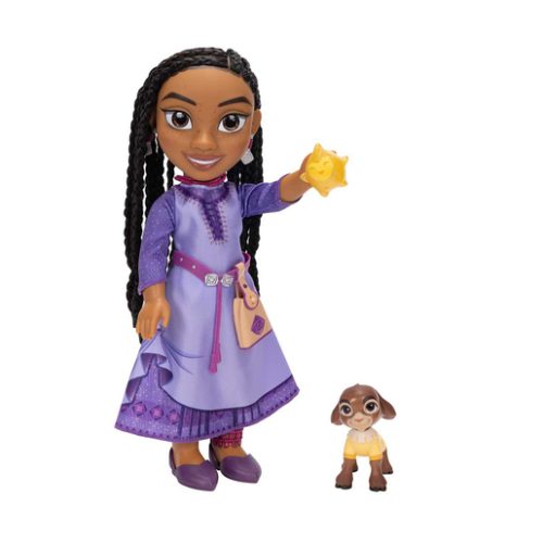 Disney Wish Singing Asha Doll with Valentino and Star