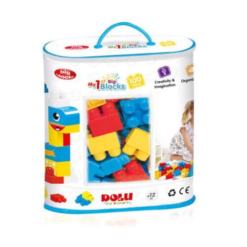 Dolu My First Blocks Construction Brick Bag – 100 Pieces