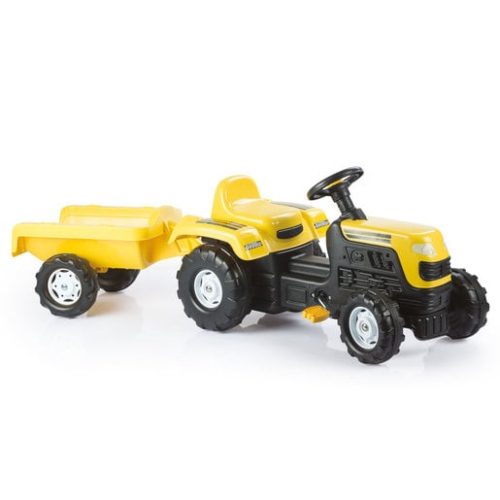 Dolu Ranchero Tractor & Trailer Ride on – Yellow