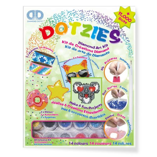 Dotzies Green Diamond Art Kit Craft Set