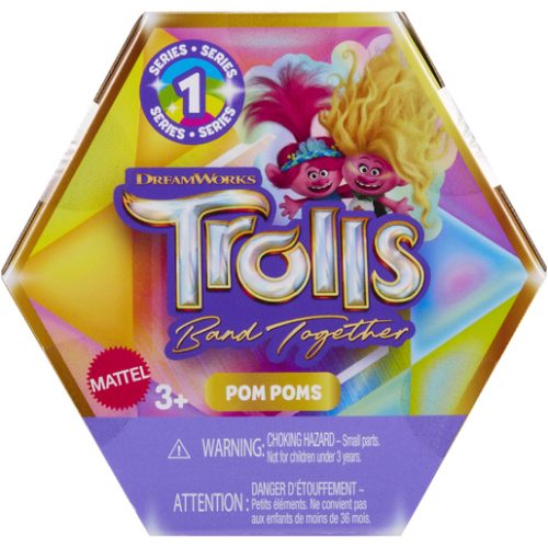 DreamWorks Trolls Band Together – Trolls Pom Poms Keyring Doll (Styles Vary)