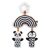 Early Learning Centre Black & White Baby Wind Chimes Sensory Pram Toy
