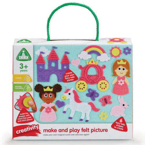 Early Learning Centre Make and Play Felt Pictures – Unicorns and Princesses Craft Set