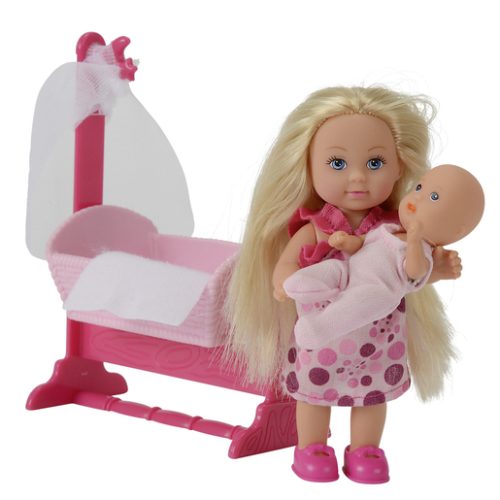 “Evi Love Babysitter Doll, Cradle and Baby Playset”