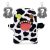 Fuggler Odd Oogah Boogah – Cow Soft Toy and 2 Fuggler Keyrings (Styles Vary)