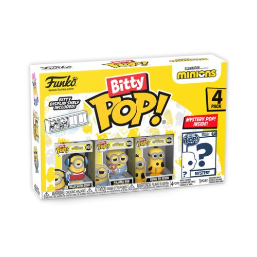 Funko Bitty Pop! Minions – Roller Skating Stuart 4 Pack Mini Vinyl Figures