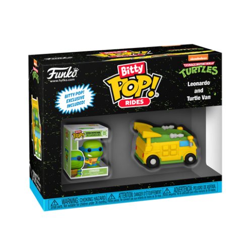 Funko Bitty Pop! Rides Teenage Mutant Ninja Turtles Leonardo Vinyl Figure and Turtle Van