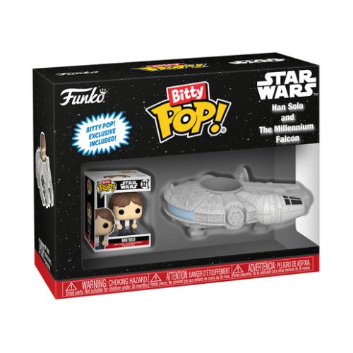 Funko Bitty Pop! Star Wars Han Solo Vinyl Figure and The Millennium Falcon