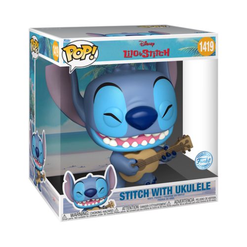 Funko Pop! Disney Lilo & Stitch – Jumbo Stitch with Ukelele Vinyl Figure