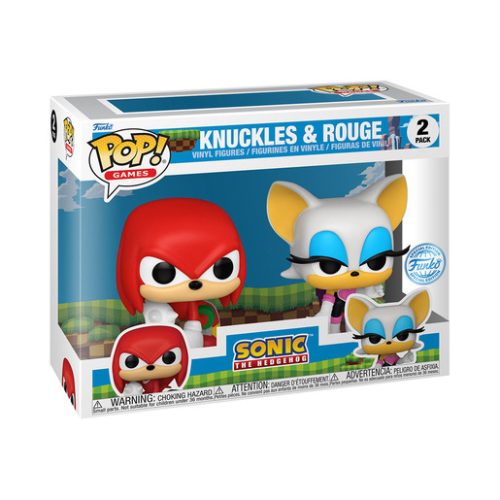 Funko Pop! Games – Sonic the Hedgehog Knuckles & Rouge 2 Pack Vinyl Figures