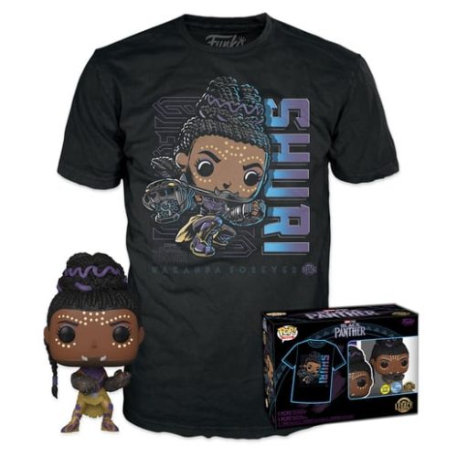 Funko Pop! & Tee: Black Panther – Shuri Glow in the Dark (Large)