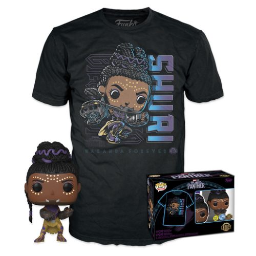 Funko Pop! & Tee: Black Panther – Shuri Glow in the Dark (Medium)