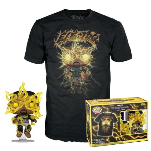 Funko Pop! & Tee Spider-Man No Way Home – Electro Vinyl Figure (Large)