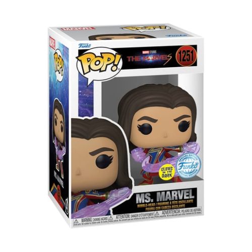 Funko Pop! The Marvels – Ms. Marvel Glow in the Dark Vinyl Figure