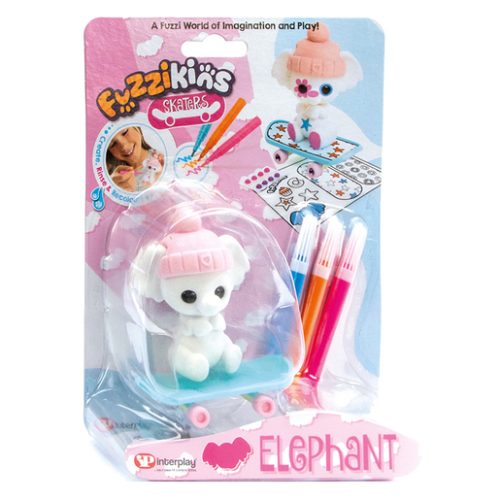 Fuzzikins Skaters Decorate your Own Elephant Figure Craft Set