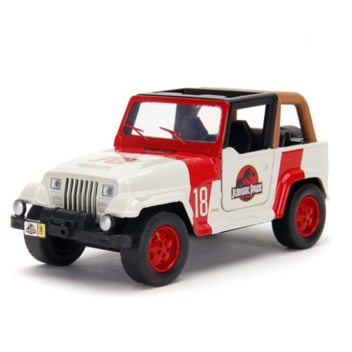 Hollywood Rides 1:24 Diecast – Jurassic Park 1992 Jeep Wrangler Car