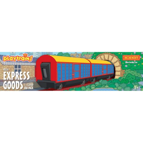 Hornby Playtrains – Express Goods 2 x Closed Wagon Pack