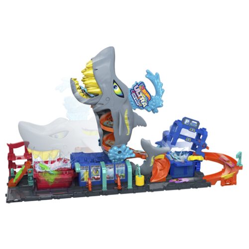 Hot Wheels Colour Reveal Ultra Shark Car Wash Playset