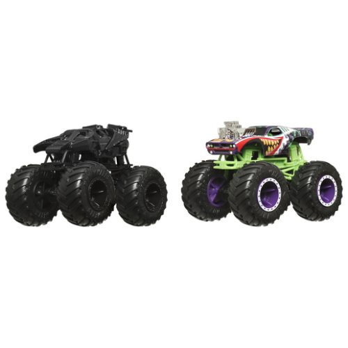 Hot Wheels Monster Trucks Demolition Doubles Batman Vs The Joker Vehicle 2 Pack